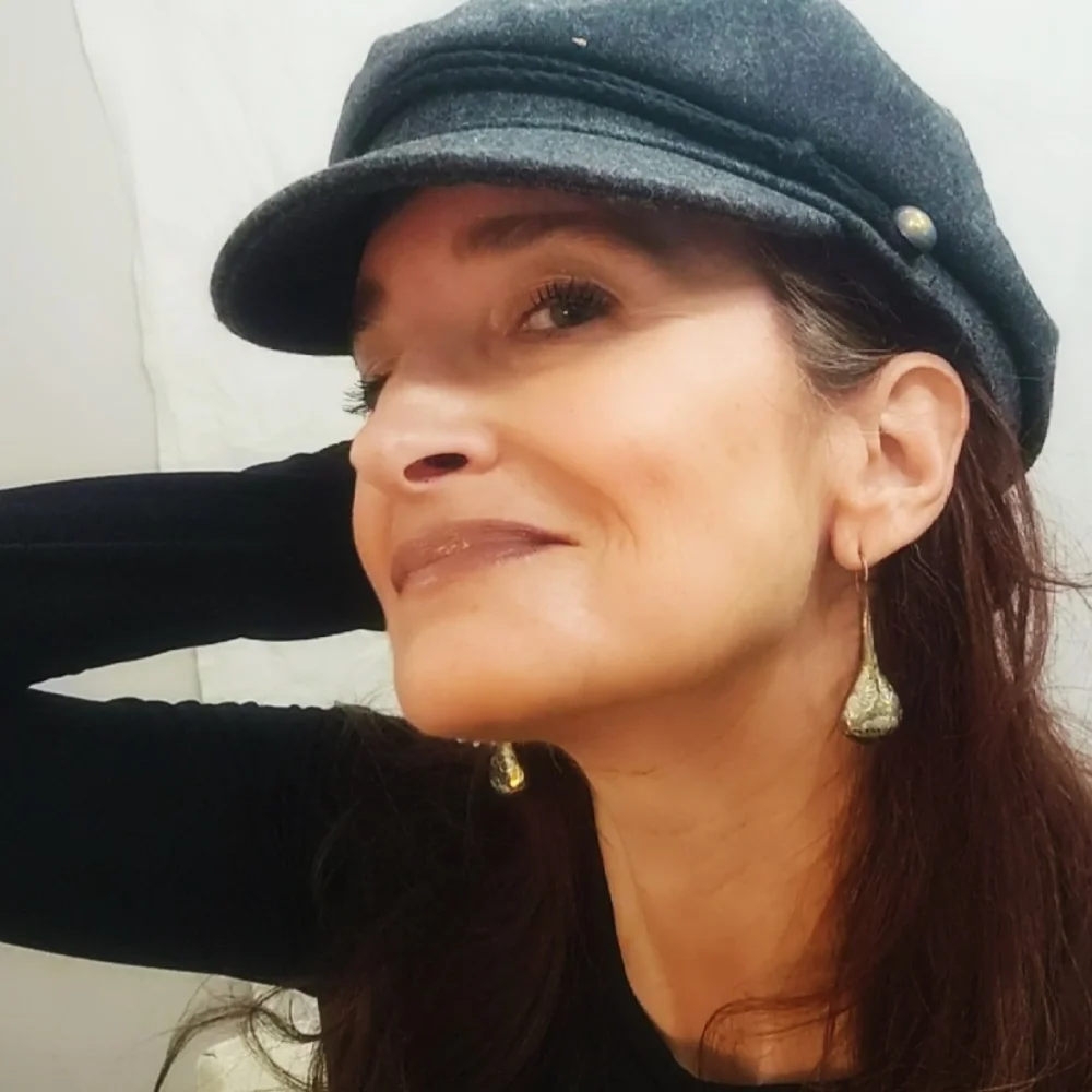 Vintage Sterling Silver Long Drop Earrings - Picture 2 of 6